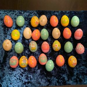 Vintage plastic Easter eggs